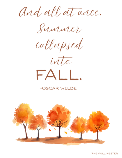 And All At Once, Summer Collapsed into Fall printable