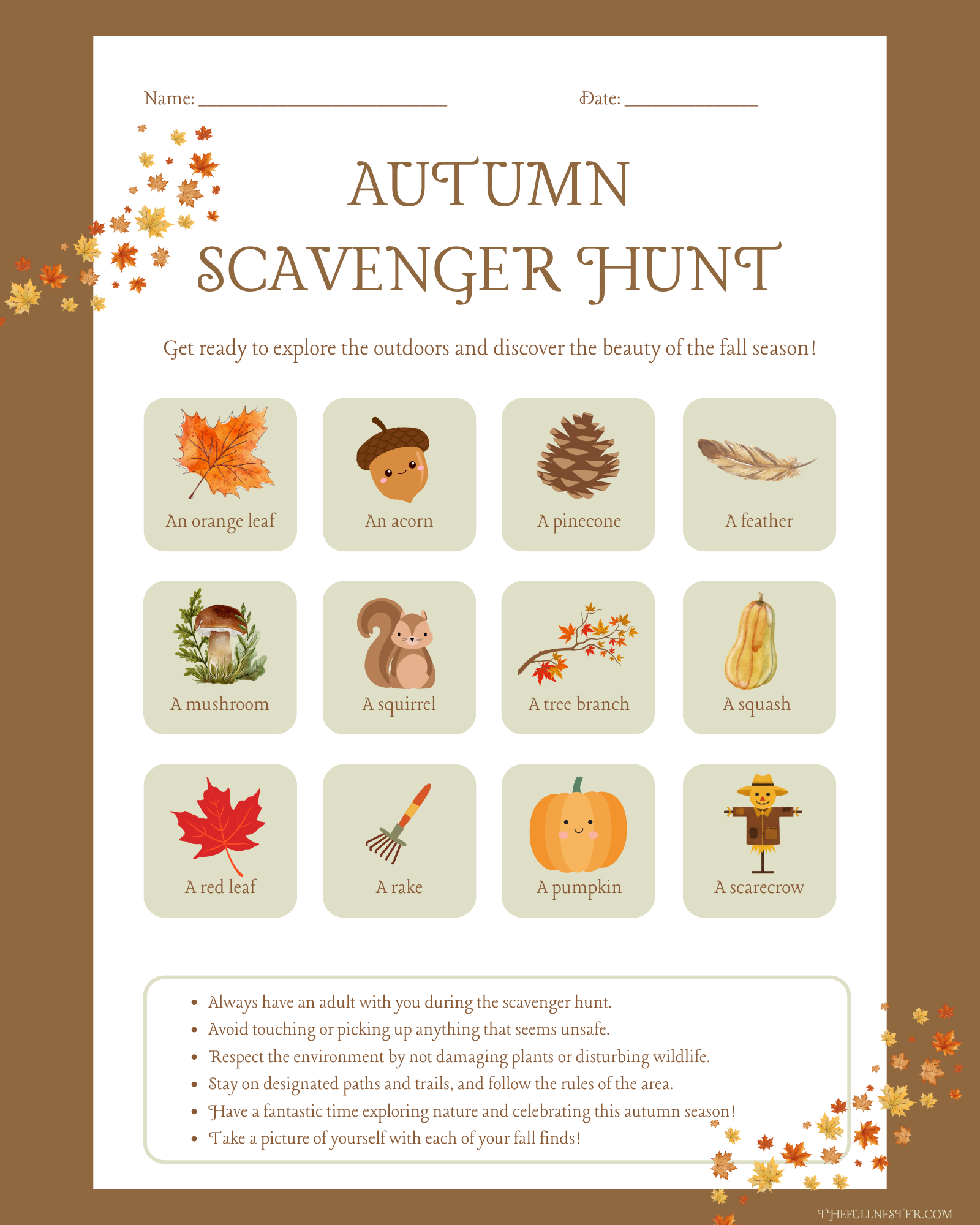 Fall Scavenger Hunt