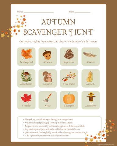 Fall Scavenger Hunt