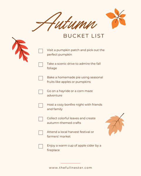 Fall Bucket Lists [Set of 5]