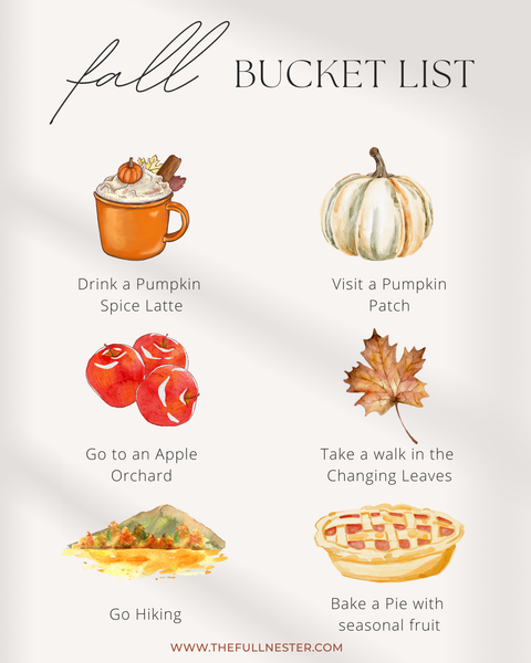 Fall Bucket Lists [Set of 5]
