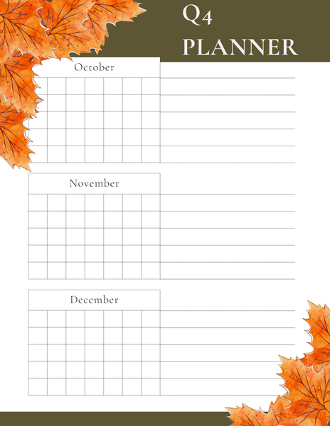 Fall Planner [204 pages]