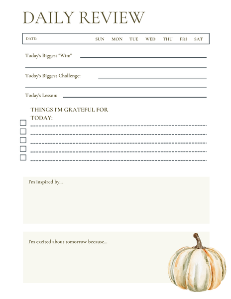 Fall Planner [204 pages]