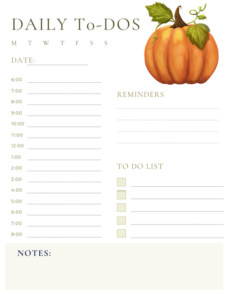 Fall Planner [204 pages]