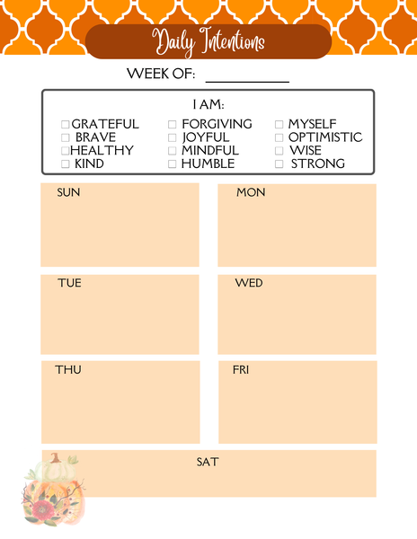 Fall Self-Care Planner [8"x10"]