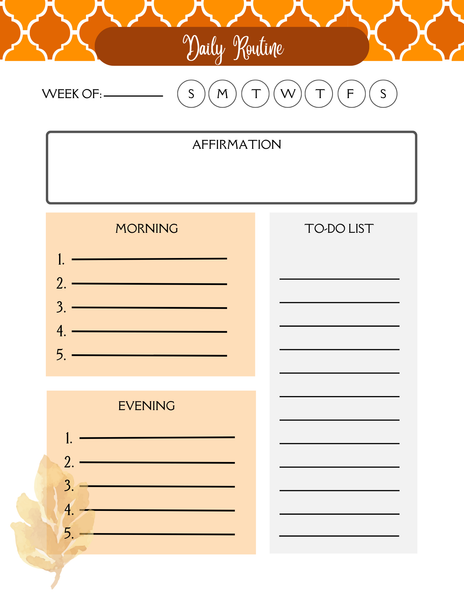 Fall Self-Care Planner [8"x10"]