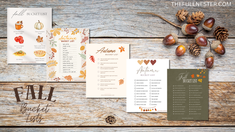Fall Bucket Lists [Set of 5]