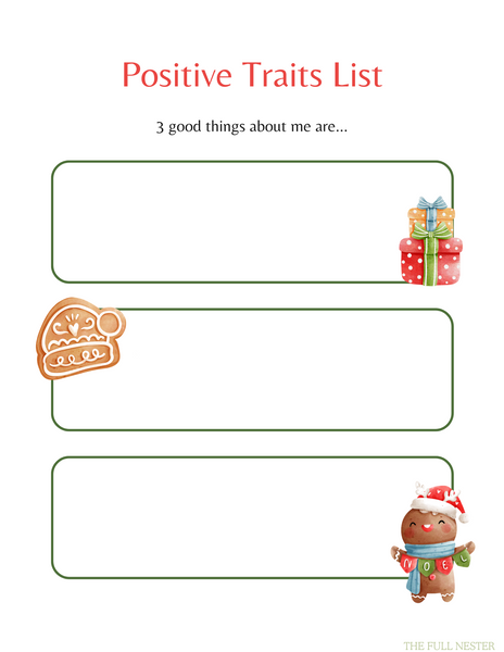 Gingerbread Journeys Self-Esteem Journal