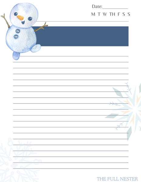 Winter Reflections Journal