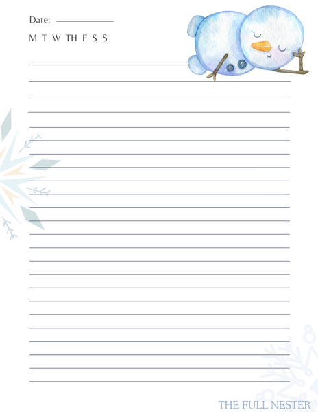 Winter Reflections Journal