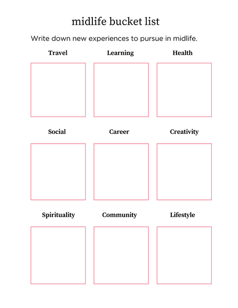 Midlife Blueprint Workbook - [32 pages]