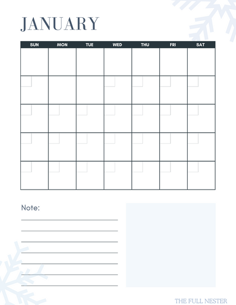 Winter Planner