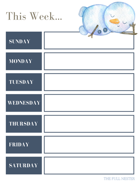 Winter Planner