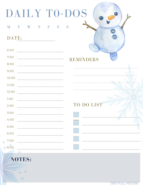 Winter Planner
