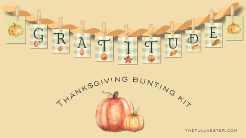 Thanksgiving Bunting Kit - [39 pages]
