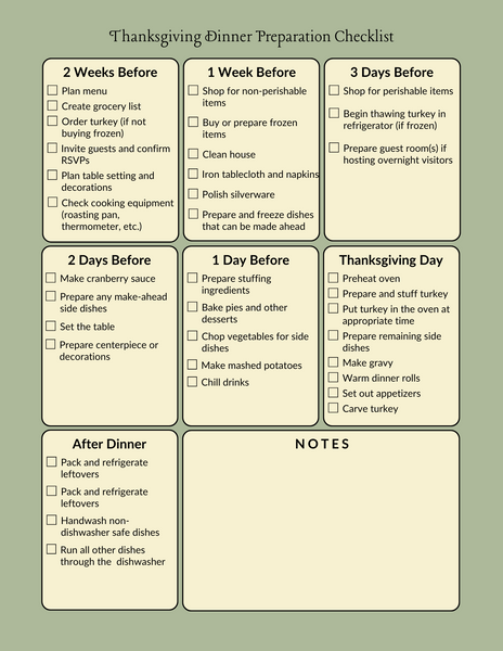 Thanksgiving Event Planner - [57 pages]