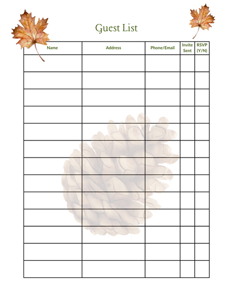 Thanksgiving Event Planner - [57 pages]