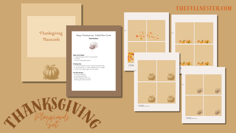 Thanksgiving Placecards Set of 4