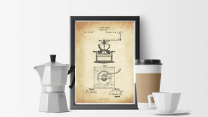 1870 Coffee Mill Patent Drawing