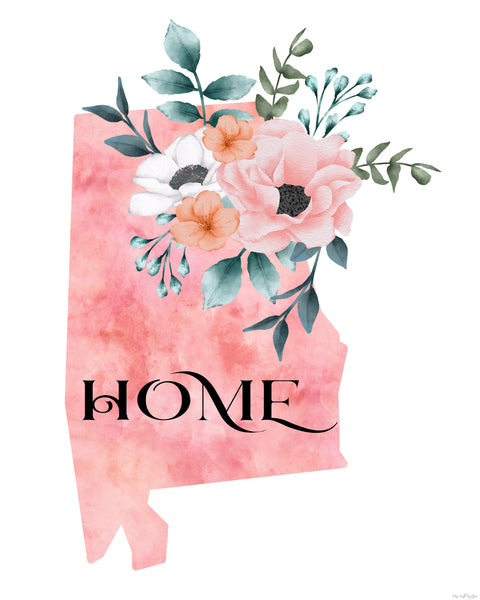 Alabama Home State printable