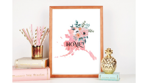 Alaska Home State printable