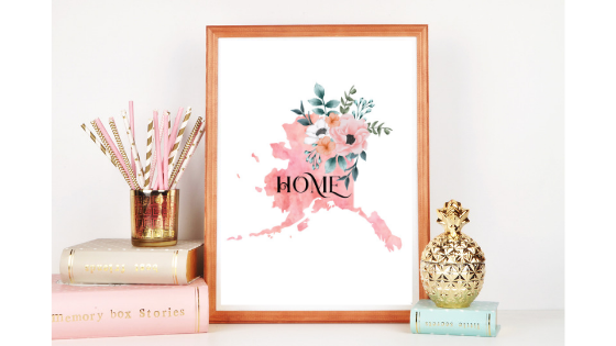 Alaska Home State printable