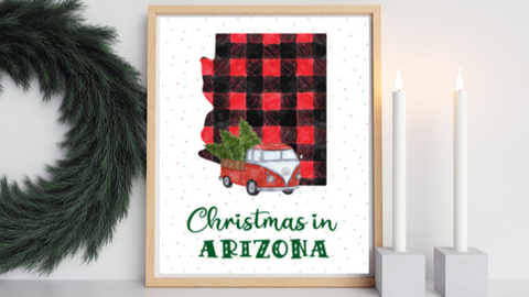 Arizona Christmas printable