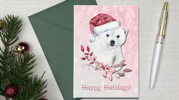 Baby Animals Christmas Card Set