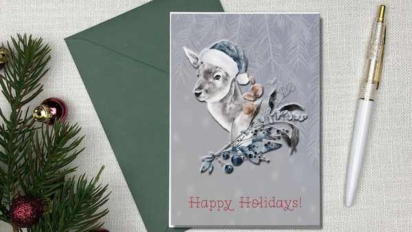 Baby Animals Christmas Card Set