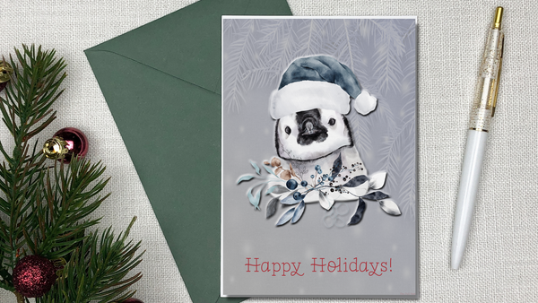 Baby Animals Christmas Card Set