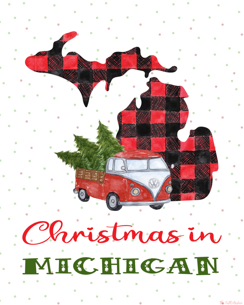 Michigan Christmas printable