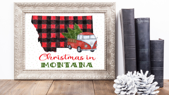 Montana Christmas printable