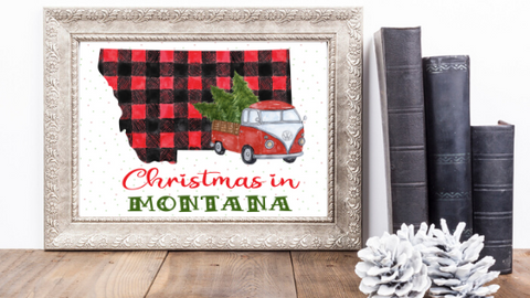 Montana Christmas printable