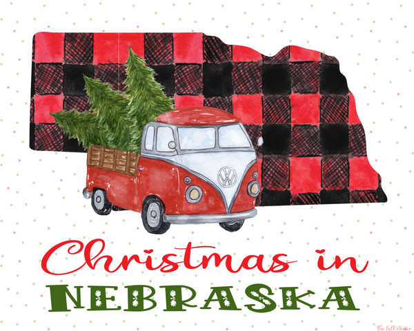 Nebraska Christmas printable