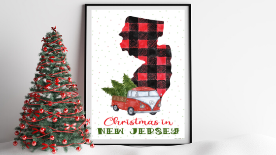 New Jersey Christmas printable
