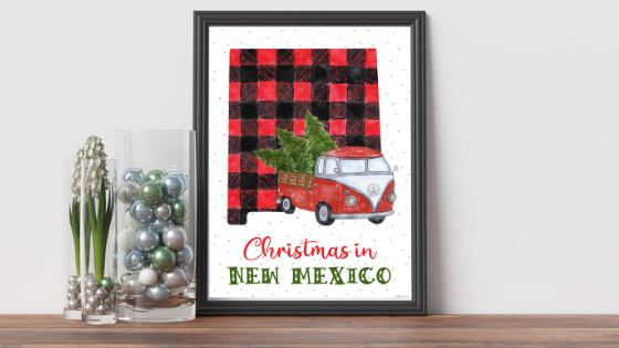 New Mexico Christmas printable