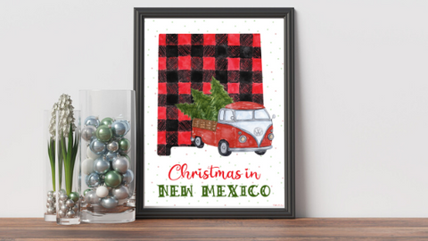 New Mexico Christmas printable