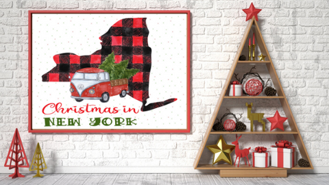 New York Christmas printable