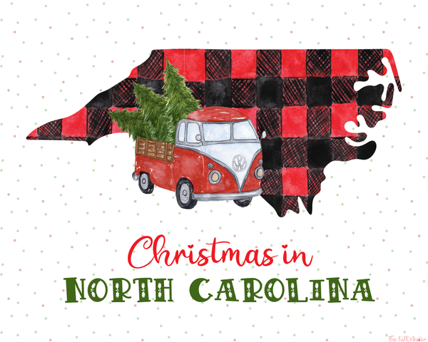 North Carolina Christmas printable