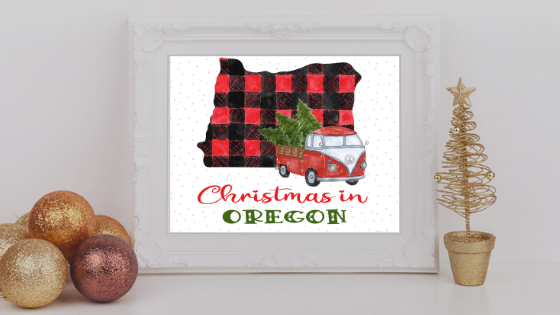 Oregon Christmas printable