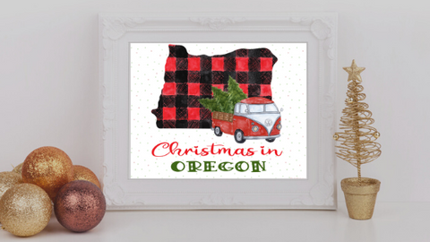 Oregon Christmas printable