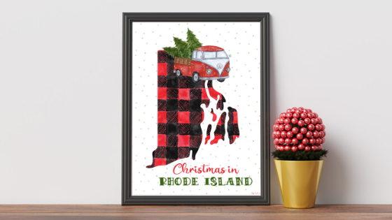 Rhode Island Christmas printable