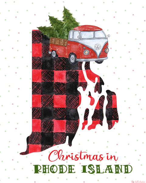 Rhode Island Christmas printable