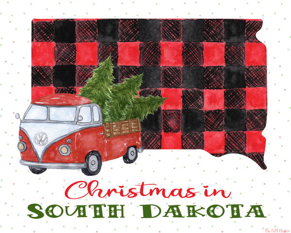 South Dakota Christmas printable