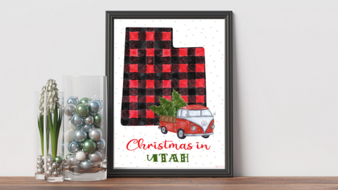 Utah Christmas printable