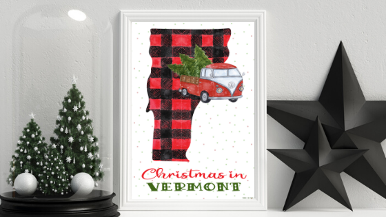 Vermont Christmas printable