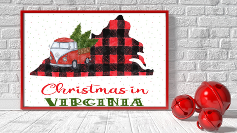 Virginia Christmas printable