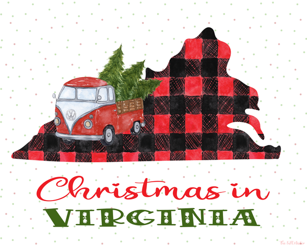 Virginia Christmas printable