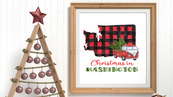 Washington Christmas printable