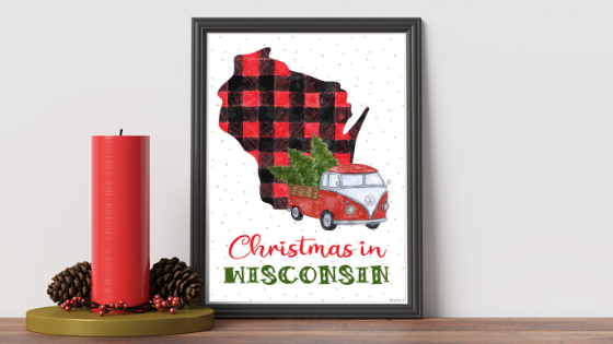Wisconsin Christmas printable